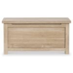 Farro Washed Oak Blanket Box - Image 4