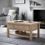 Farro Washed Oak Coffee Table - Image 2