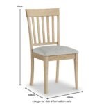 Riley Oak Dining Chair - Image 7