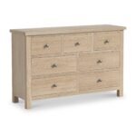 Trelan Washed Oak 3 Over 4 Chest of Drawers - Image 2