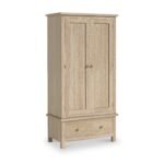 Trelan Washed Oak Double Wardrobe