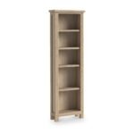 Trelan Washed Oak Slim Bookcase