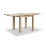 Trelan Washed Oak 80cm - 160cm Flip Top Dining Table