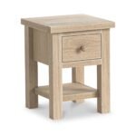Trelan Washed Oak 1 Drawer Lamp Table