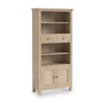 Trelan Washed Oak Display Bookcase