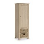 Trelan Washed Oak 3 Drawer Larder