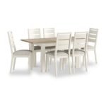 Trelan Boucle Slatted Back Dining Chair - Image 4