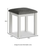 Trelan Boucle Dressing Table Stool - Image 3