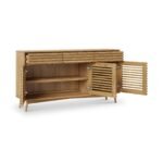 Kari Light Oak 3 Door 3 Drawer Sideboard - Image 4