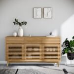 Kari Light Oak 3 Door 3 Drawer Sideboard - Image 2