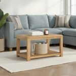 Penryn Oak Coffee Table with Shelf - Image 2