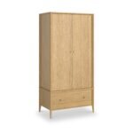 Cavell Oak Double Wardrobe - Image 2
