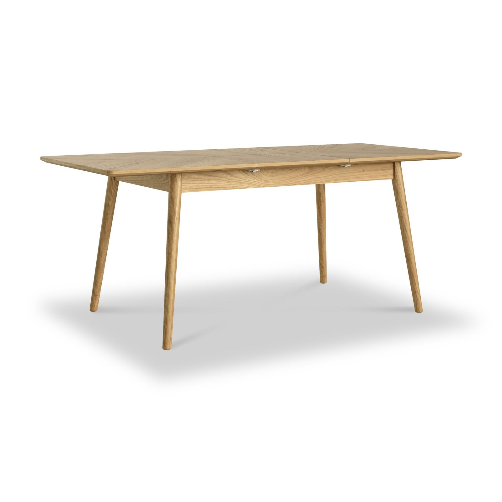 RF9096-Flintham-Oak-140-190cm-Extendable-Dining-Table-Angle1 Flintham Oak 140-190cm Extendable Dining Table - Image 1