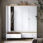 Farro 4 Door Wardrobe with 2 Drawers - Image 2