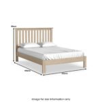 Trelan Washed Oak Bed Frame - Image 6