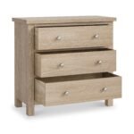 Farro Washed Oak 3 Drawer Chest - Image 4