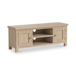 Trelan Washed Oak 125cm Large TV Unit - Image 2