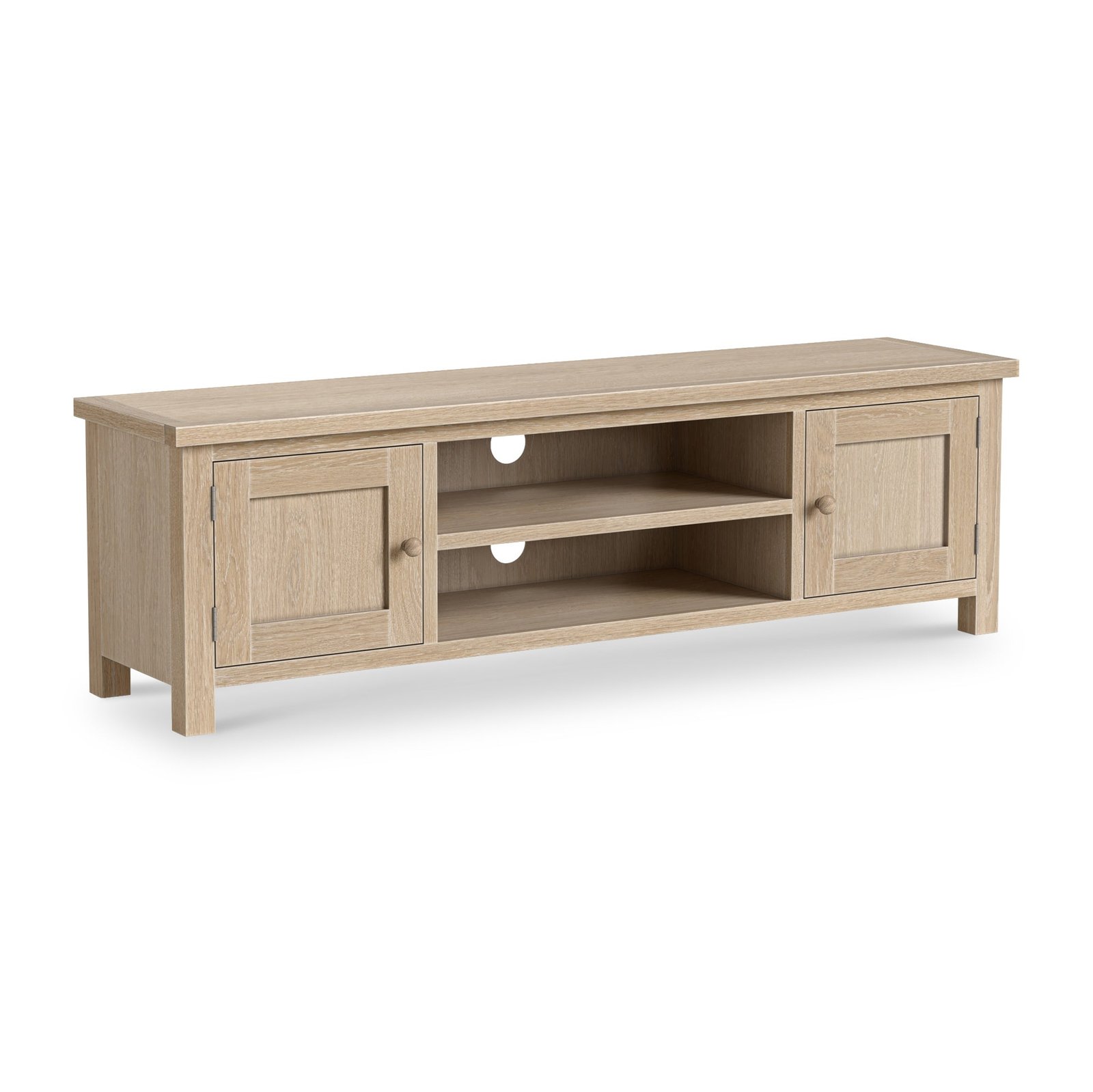 RF9355-Treland-Washed-Oak-160cm-Extra-Large-TV-Unit Trelan Washed Oak 160cm Extra Large TV Unit - Image 1