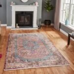 Thea Moroccan Multicoloured Distressed Rug - Image 2