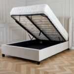 Mia Velvet Ottoman Storage Bed Frame - Image 3