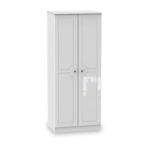 Kinsley White Gloss 2 Door Wardrobe