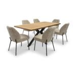 Garcia Textured Dining Chair - Image 4