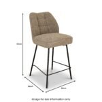Garcia Textured Bar Stool - Image 4
