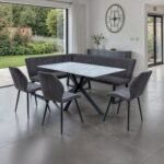 Camber Textured Fabric Dining Chair - Image 2