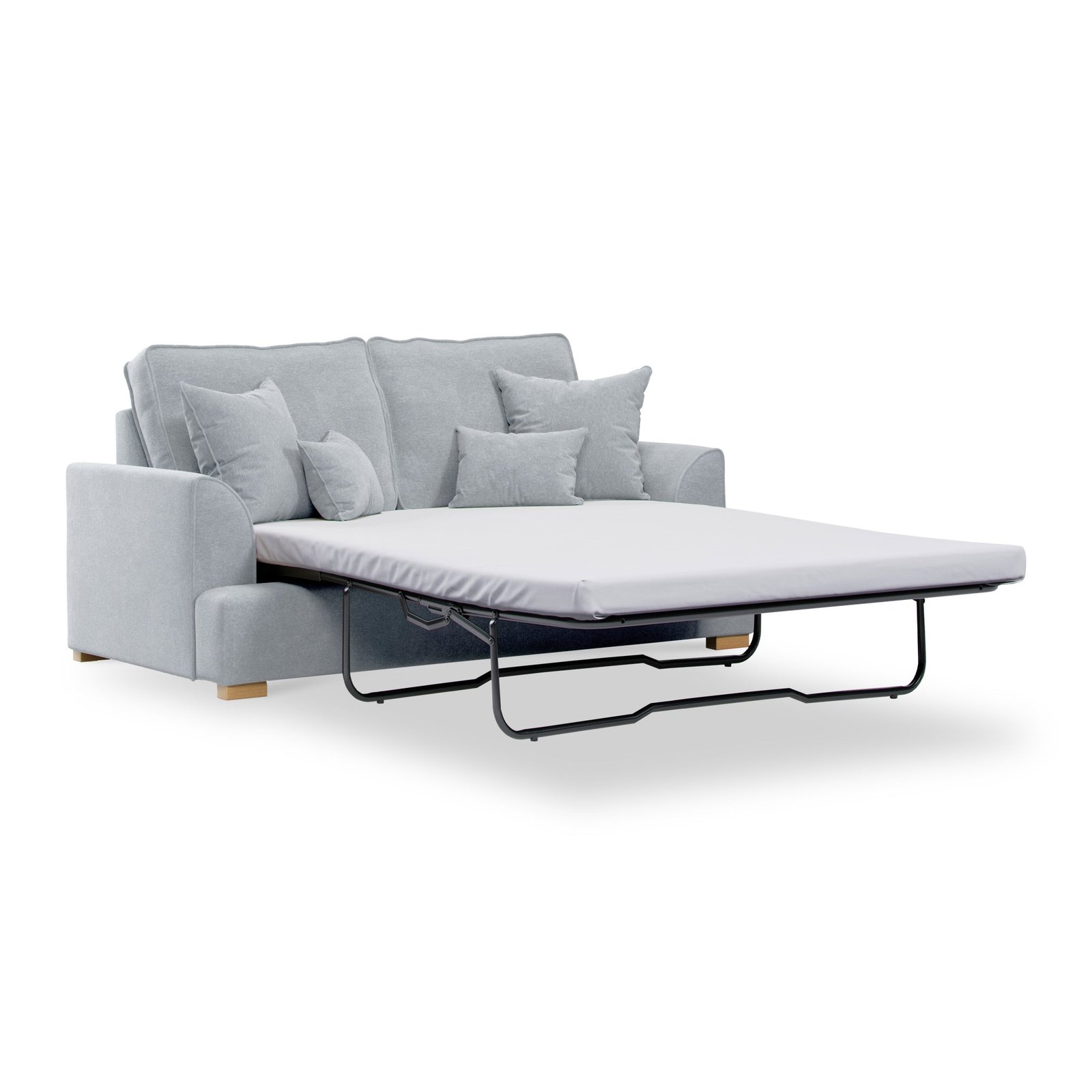 RFBIRCHLEYM36-12-014-133-Birchley-Soft-Chenille-2-Seater-Sofabed-Ice-Angle2 Birchley 2 Seater Sofa Bed - Image 1