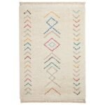 Edie Boho Multi Coloured Chevron Shaggy Rug