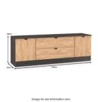 Huxley 2 Door 2 Drawer TV Unit - Image 22