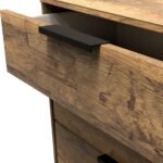 Moreno Rustic Oak 5 Drawer Chest - Image 4