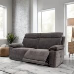 Adrian Soft Touch Fabric 3 Seater Power Recliner Sofa - Image 9
