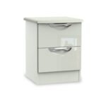 Beckett Gloss 2 Drawer Bedside Cabinet