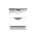 Beckett Gloss 2 Drawer Bedside Cabinet - Image 4