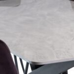 Casey Grey 160cm Sintered Stone Dining Table - Image 3