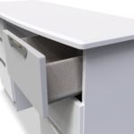Beckett Gloss 6 Drawer Storage Desk - Image 4