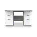 Beckett Gloss 6 Drawer Storage Desk - Image 2