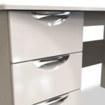 Beckett Gloss 3 Drawer Storage Desk - Image 4