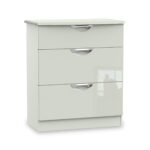Beckett Gloss 3 Drawer Deep Chest