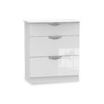 Beckett Gloss 3 Drawer Deep Chest - Image 4