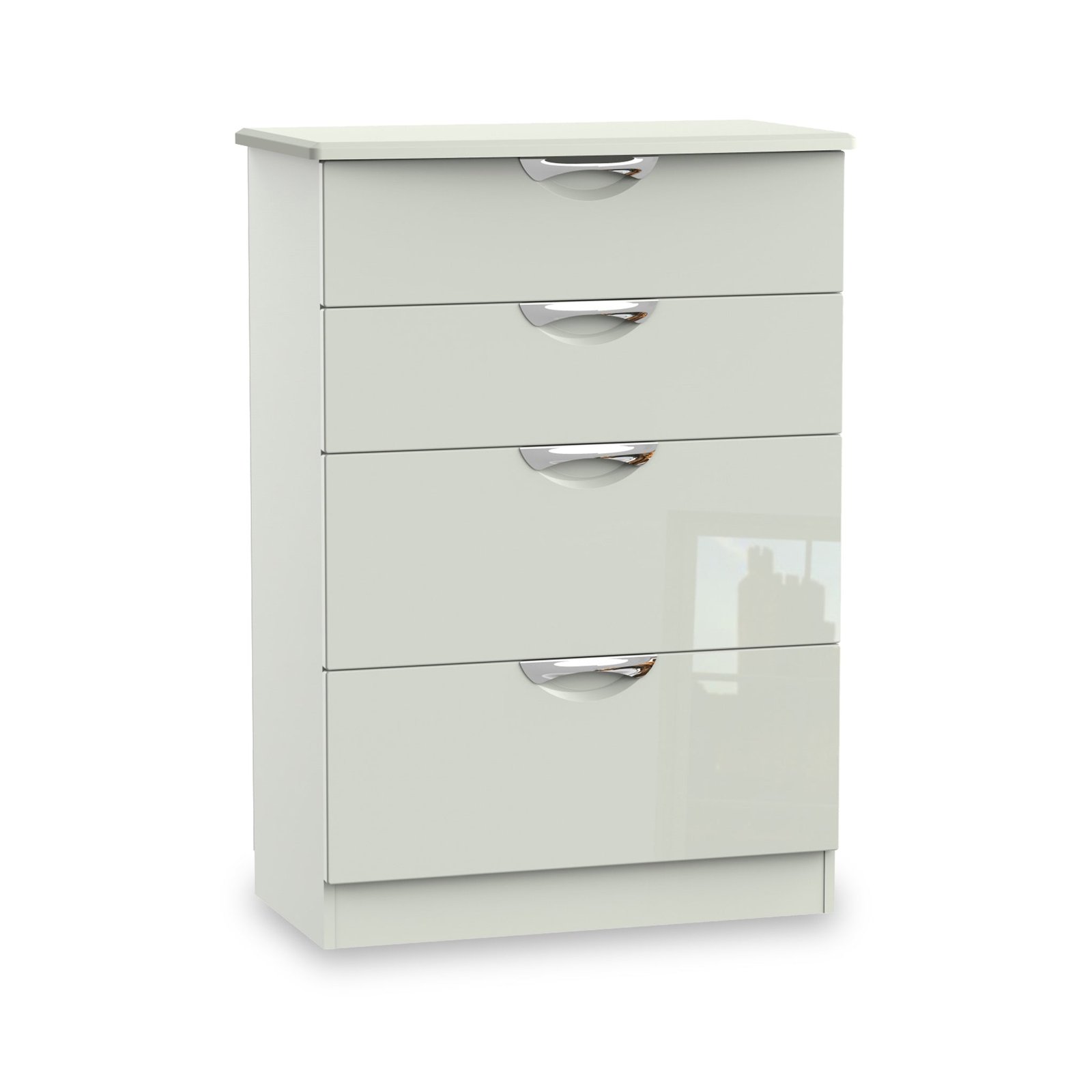 RFCAM050KGK-Beckett-Cream-Gloss-4-Drawer-Deep-Chest-Angle_769129ca-37d1-4e4f-9a35-7b1720a6d900 Beckett Gloss 4 Drawer Deep Chest - Image 1