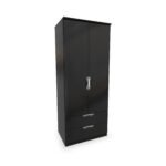 Beckett Gloss 2 Door 2 Drawer Wardrobe - Image 4