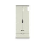Beckett Gloss 2 Door 2 Drawer Wardrobe - Image 2