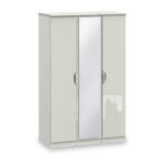 Beckett Gloss 3 Door Mirror Wardrobe