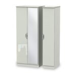 Beckett Gloss 3 Door Mirror Wardrobe - Image 3