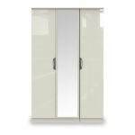 Beckett Gloss 3 Door Mirror Wardrobe - Image 2