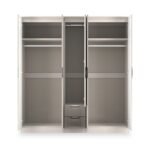 Beckett 5 Door 2 Drawer Wardrobe - Image 4