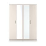 Beckett 4 Door Mirrored Wardrobe - Image 3