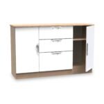 Beckett Gloss 2 Door 3 Drawer Sideboard - Image 3